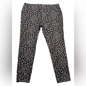 Terra & Sky Leopard Print Jeggings Cotton Blend Plus Size Women Size 1X 16W-18W